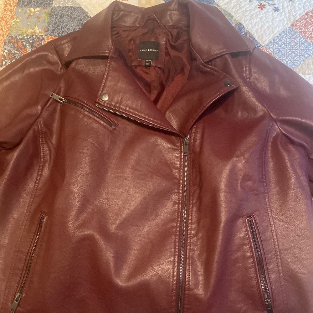 Faux leather jacket